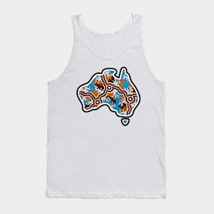 Aboriginal Map Wetlands Tank Top